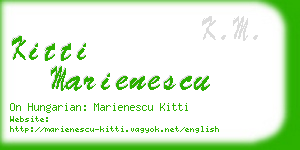 kitti marienescu business card